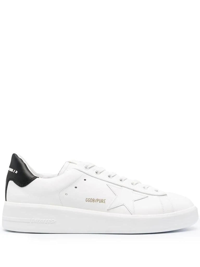 商品Golden Goose|GOLDEN GOOSE Pure Star leather sneakers,价格¥2463,第1张图片