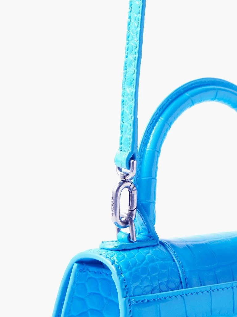 Hourglass XS crocodile-effect leather bag 商品