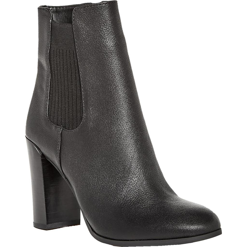 Kenneth Cole New York Womens Justin Leather Block Heel Chelsea Boots商品第1张图片规格展示