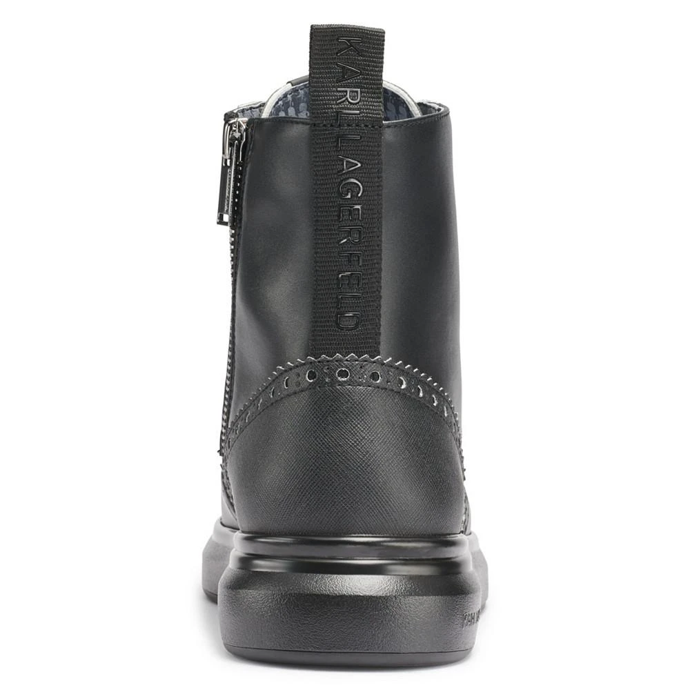 商品Karl Lagerfeld Paris|Karl Lagerfeld Men's Side Zip Wingtip Boot,价格¥1859,第3张图片详细描述