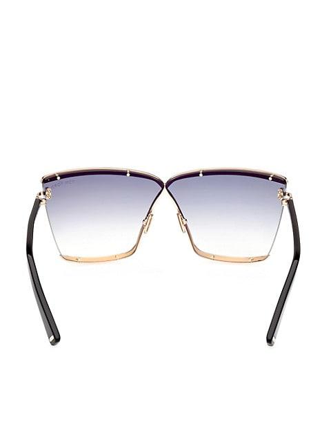 Elle 71MM Square Sunglasses商品第5张图片规格展示