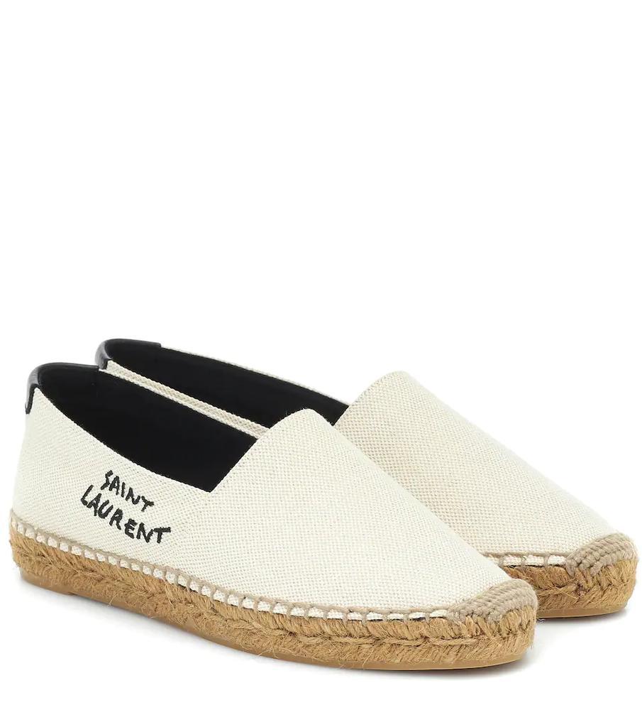 商品Yves Saint Laurent|刺绣帆布草编鞋,价格¥4266,第1张图片