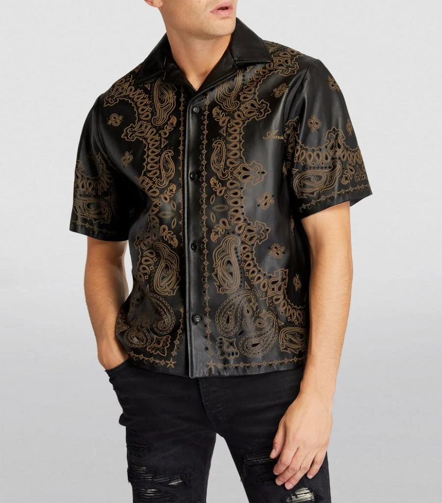 商品AMIRI|Leather Bandana Print Shirt,价格¥21053,第3张图片详细描述