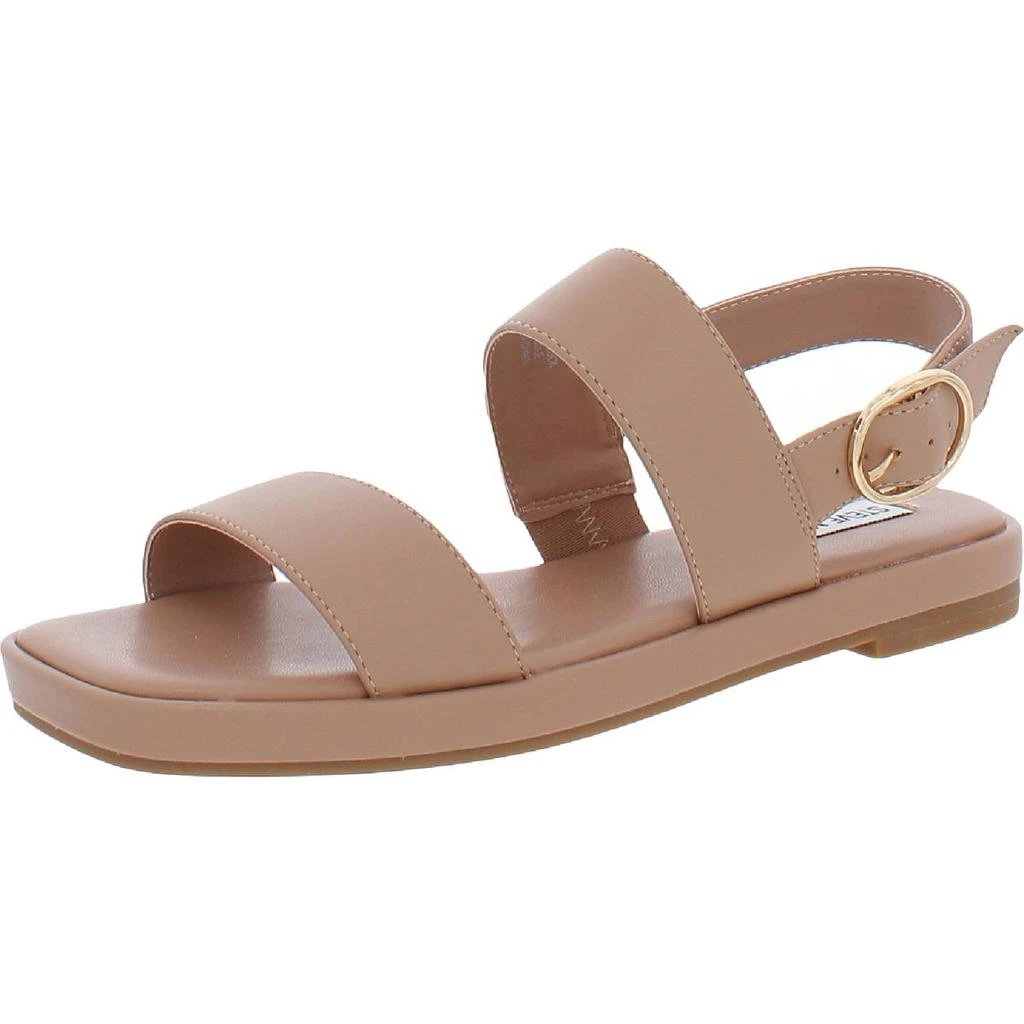 商品Steve Madden|Steve Madden Womens Ethos Flat Open Toe Ankle Strap,价格¥154,第1张图片
