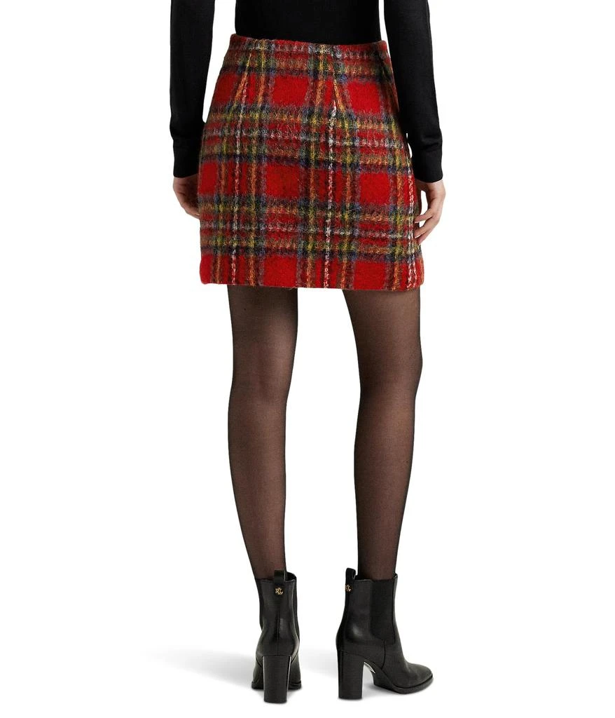 商品Ralph Lauren|Plaid Mohair Pencil Miniskirt,价格¥875,第2张图片详细描述