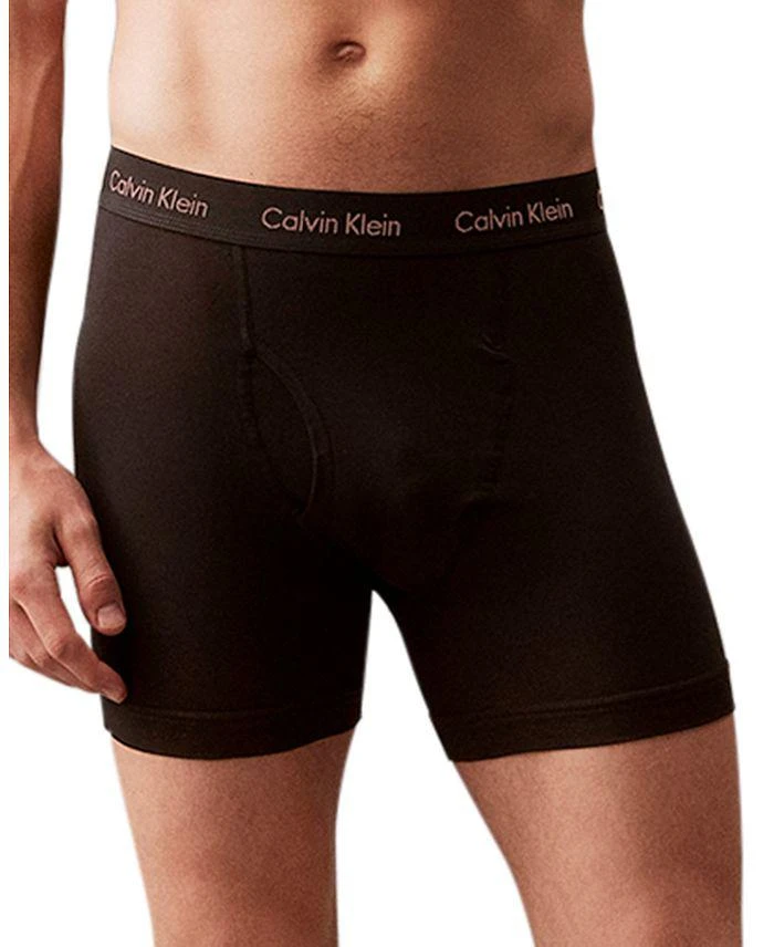 商品Calvin Klein|Cotton Stretch Moisture Wicking Boxer Briefs, Pack of 3,价格¥356,第5张图片详细描述
