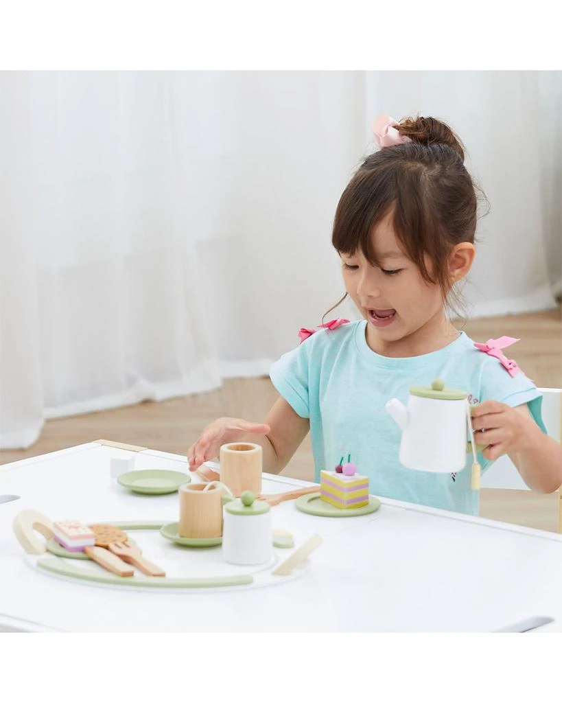 Kids Little Chef Frankfurt 20 Piece Wooden Play Kitchen Tea Party Set - Ages 3+ 商品