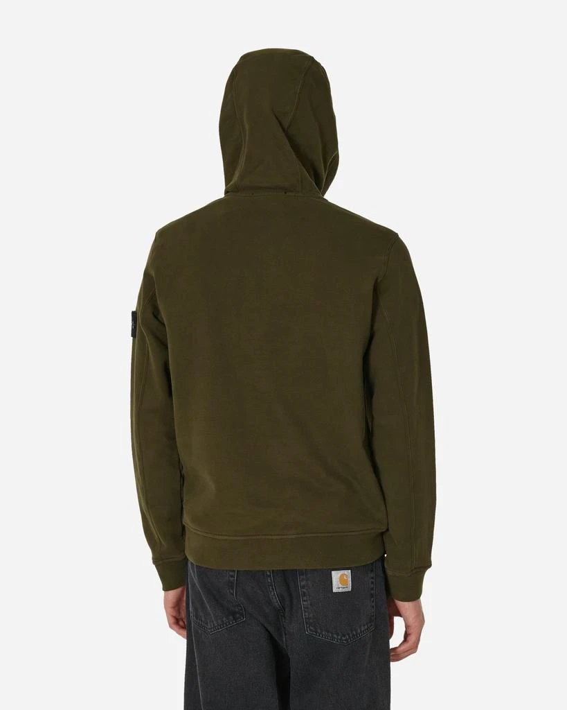 商品Stone Island|Garment Dyed Hooded Sweatshirt Olive,价格¥1644,第3张图片详细描述