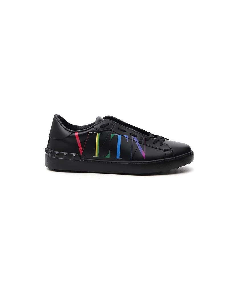 商品Valentino|Rockstud Open Vltn Print Sneakers,价格¥3821,第1张图片