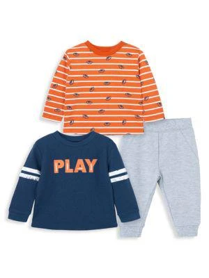 商品Little Me|Baby Boy's 3-Piece Football T-Shirts & Pants Set,价格¥119,第1张图片