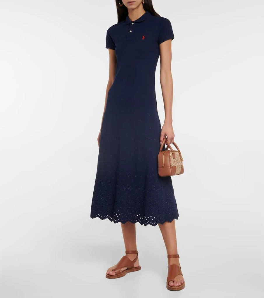 商品Ralph Lauren|Embroidered cotton piqué midi dress,价格¥1620,第2张图片详细描述