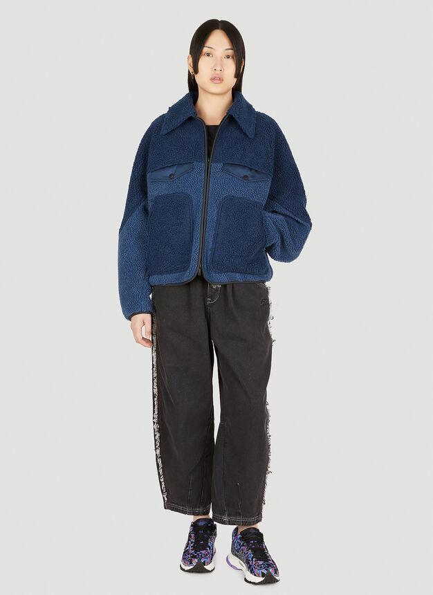 商品Li-Ning|Colour Block Fleece Jacket in Bllue,价格¥755,第4张图片详细描述