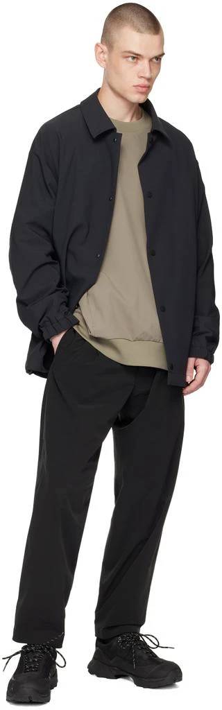 商品DESCENTE|Black One Tuck Trousers,价格¥2543,第4张图片详细描述
