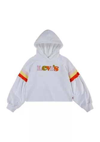 商品Levi's|Girls 7 16 Graphic Long Sleeve Striped Fleece Sweatshirt,价格¥64,第1张图片
