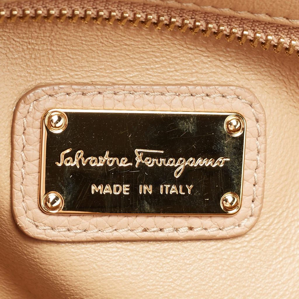 Salvatore Ferragamo Beige Leather Medium Sofia Top Handle Bag 商品
