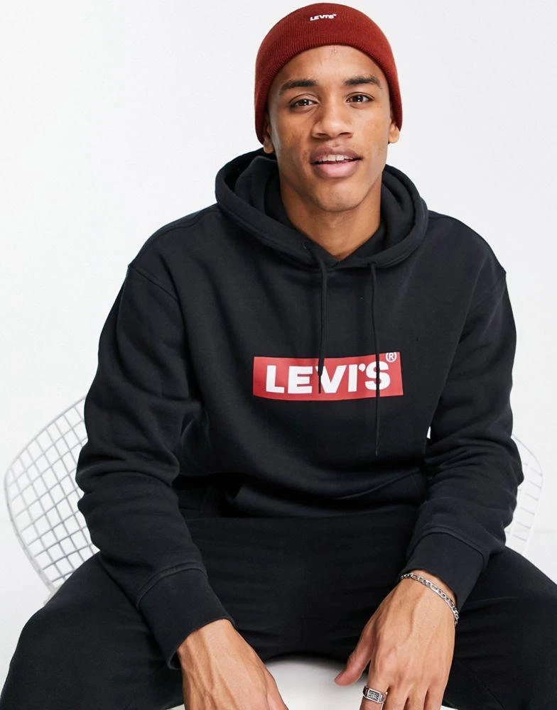商品Levi's|Levi's beanie in red with box tab logo,价格¥87,第4张图片详细描述