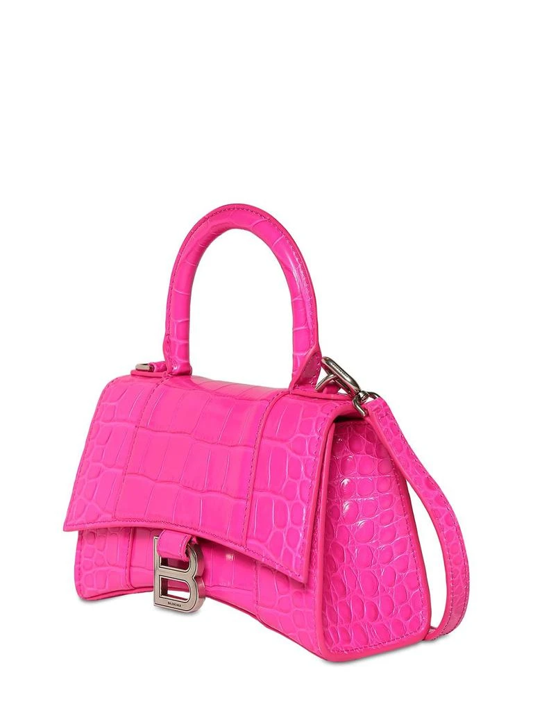 商品Balenciaga|Xs Hourglass Leather Top Handle Bag,价格¥21466,第4张图片详细描述