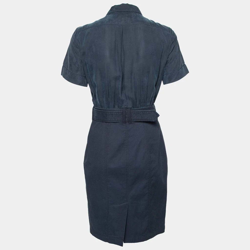 商品[二手商品] Burberry| Burberry Brit Navy Blue Belted Cotton Shirt Dress S,价格¥977,第2张图片详细描述
