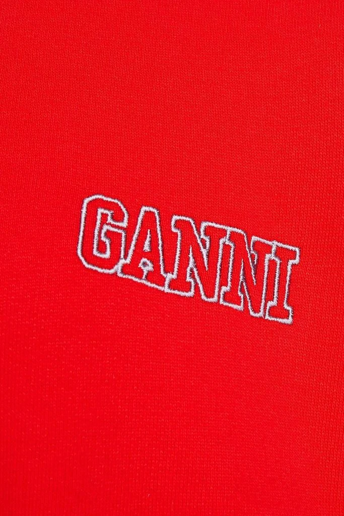 商品Ganni|Oversized two-tone organic cotton-fleece sweatshirt,价格¥319,第4张图片详细描述