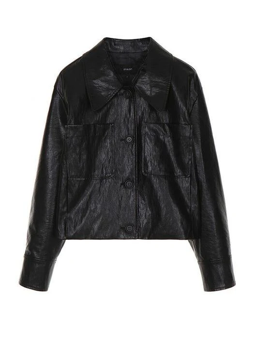 商品on&on|Big Pocket Leather Jacket (NL2SWM273),价格¥2153,第4张图片详细描述