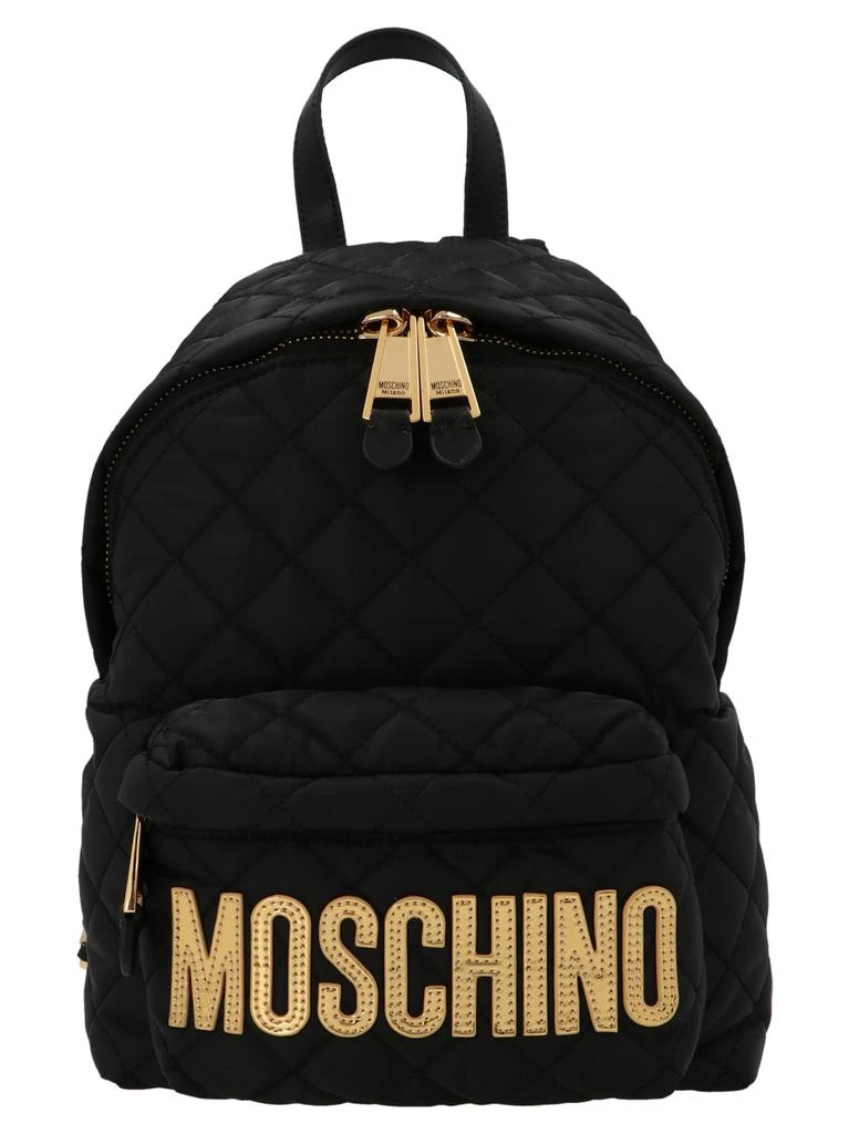 商品Moschino|Logo Midi Quilted Backpack,价格¥2518,第1张图片