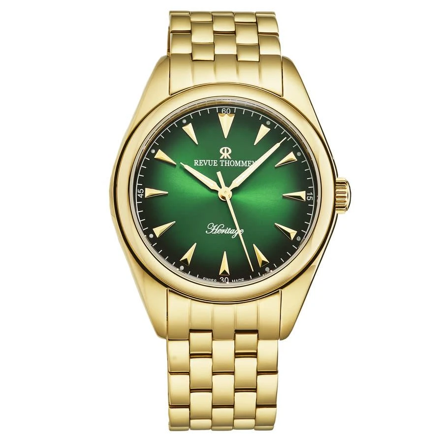 商品Revue Thommen|Revue Thommen Heritage Automatic Green Dial Mens Watch 21010.2114,价格¥3979,第1张图片