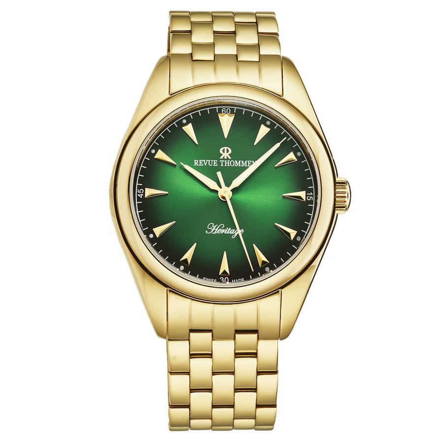 商品Revue Thommen|Heritage Automatic Green Dial Mens Watch 21010.2114,价格¥3943,第1张图片