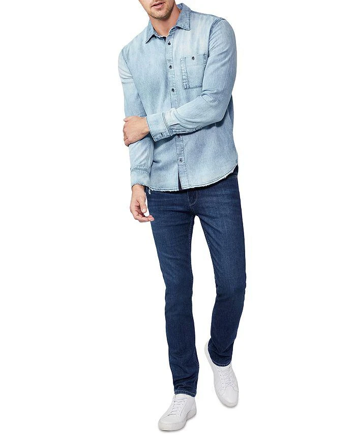 商品Paige|Raymond Cotton Blend Denim Regular Fit Button Down Shirt,价格¥710,第2张图片详细描述