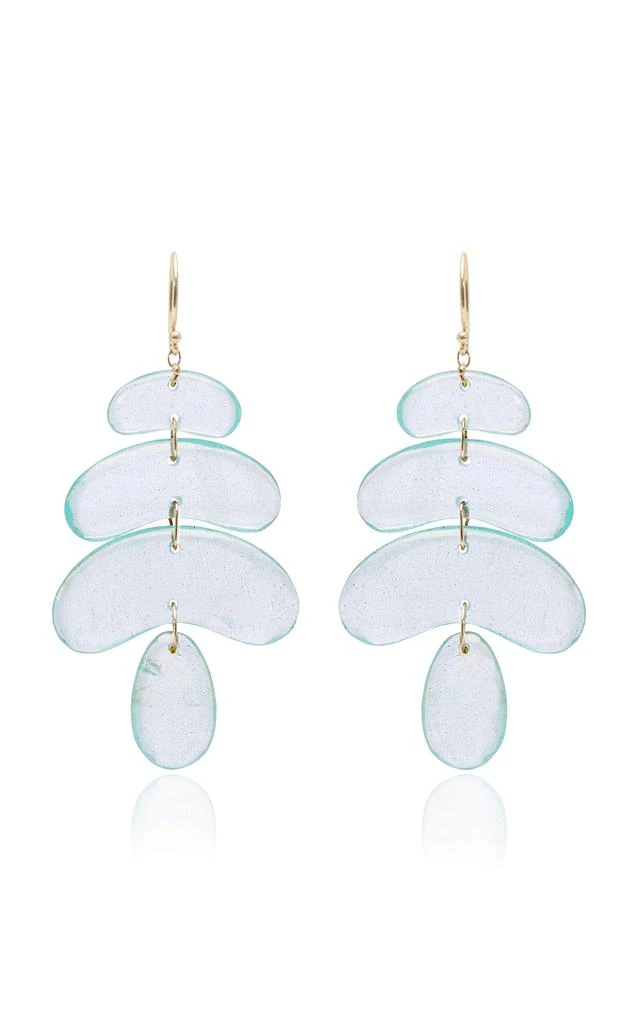 商品Ten Thousand Things|Ten Thousand Things - Small Totem 18K Yellow Gold Aquamarine Earrings - Blue - OS - Moda Operandi - Gifts For Her,价格¥11378,第1张图片