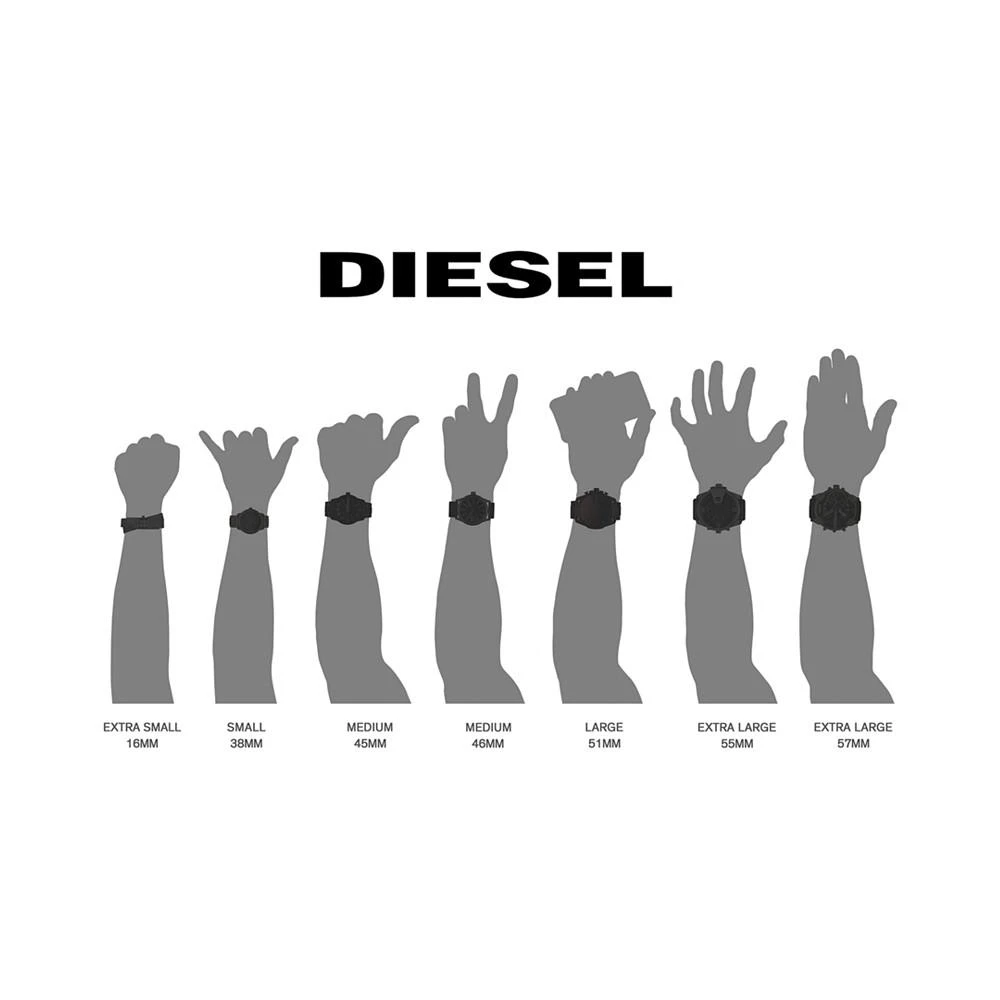 商品Diesel|DIESEL迪赛男士变色龙大表盘霓虹偏光腕表,价格¥2025,第3张图片详细描述