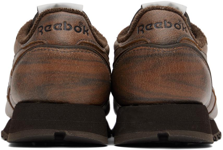商品Reebok|Brown Eames Edition Leather Classic Sneakers,价格¥895,第4张图片详细描述