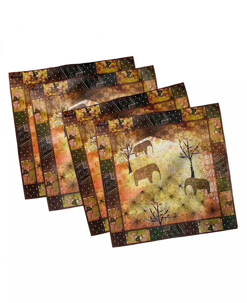 商品Ambesonne|African Set of 4 Napkins, 12" x 12",价格¥150,第1张图片
