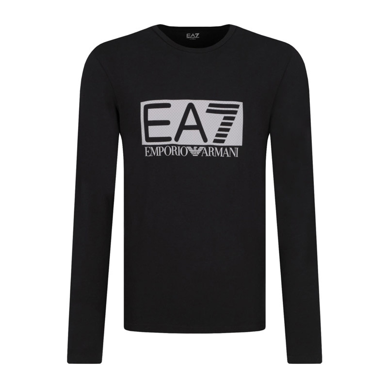 商品Emporio Armani|Emporio Armani 安普里奥 阿玛尼 EA7男士长袖T恤黑色 3GPT64-J03Z-1200,价格¥425,第1张图片