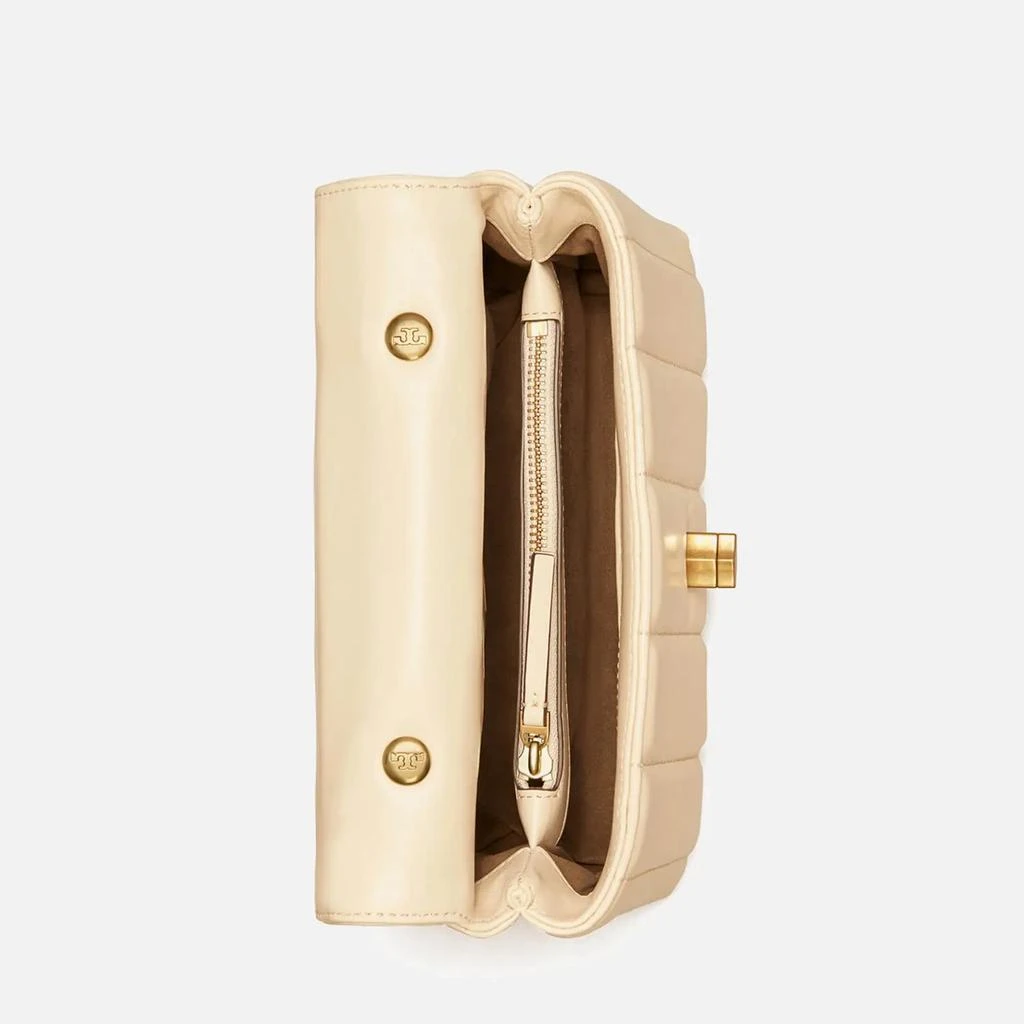 商品Tory Burch|Tory Burch Women's Kira Small Top-Handle Satchel - Brie/Rolled Gold,价格¥5418,第4张图片详细描述