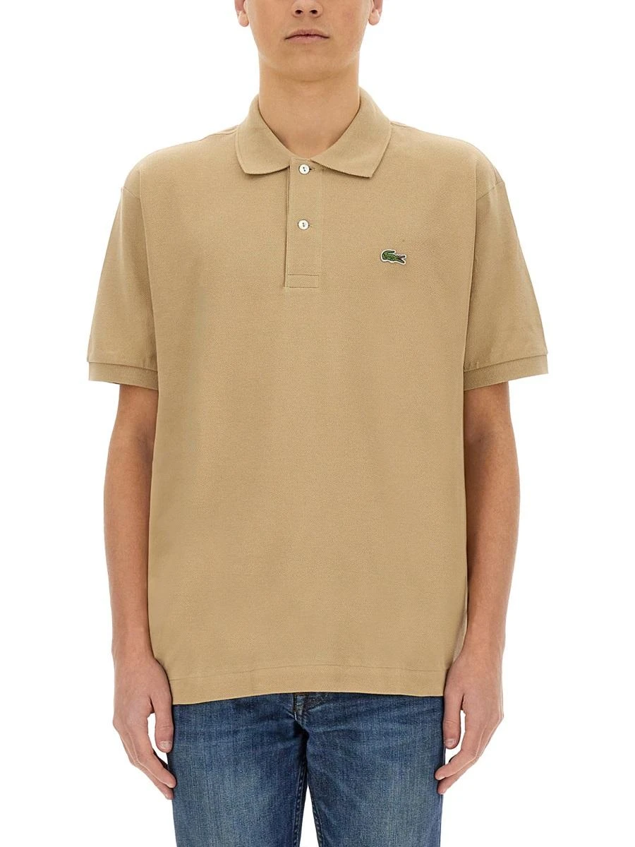 商品【商品预售7天】 Lacoste|Lacoste 男士POLO衫 121202S 米白色,价格¥881,第1张图片