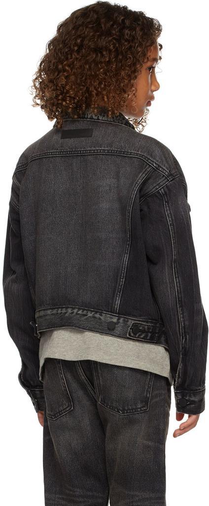 商品Essentials|Kids Black Denim Jacket,价格¥351,第6张图片详细描述