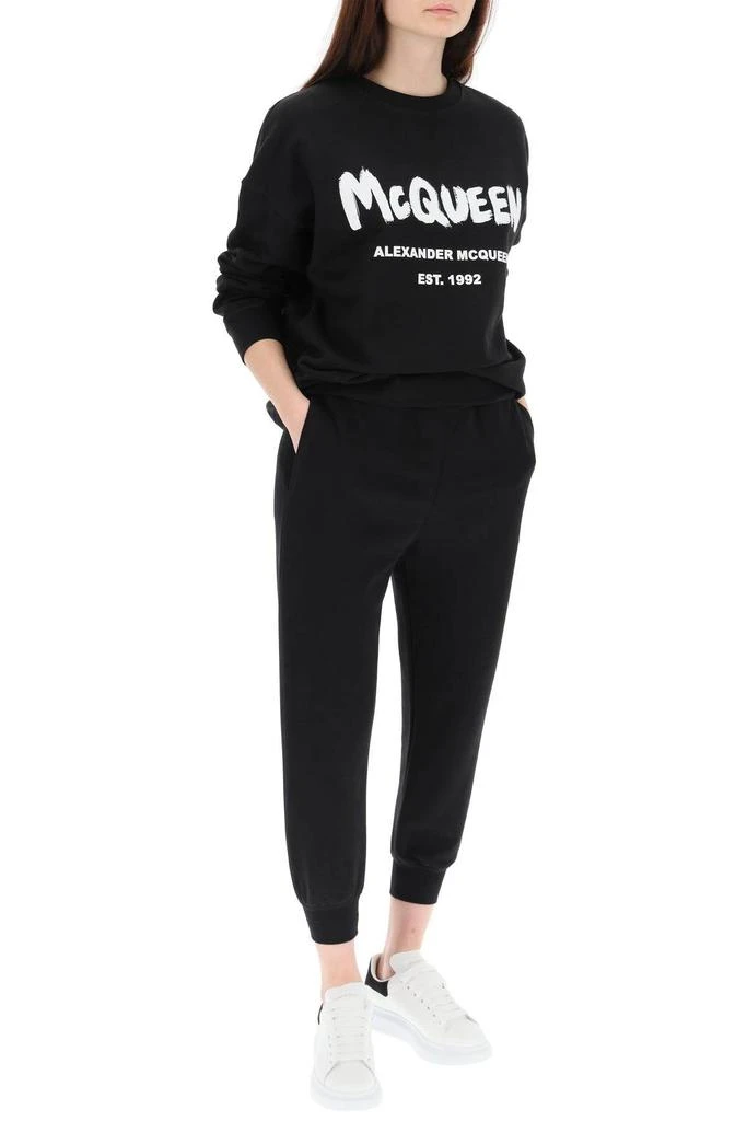 商品Alexander McQueen|GRAFFITI LOGO SWEATSHIRT,价格¥1924,第2张图片详细描述