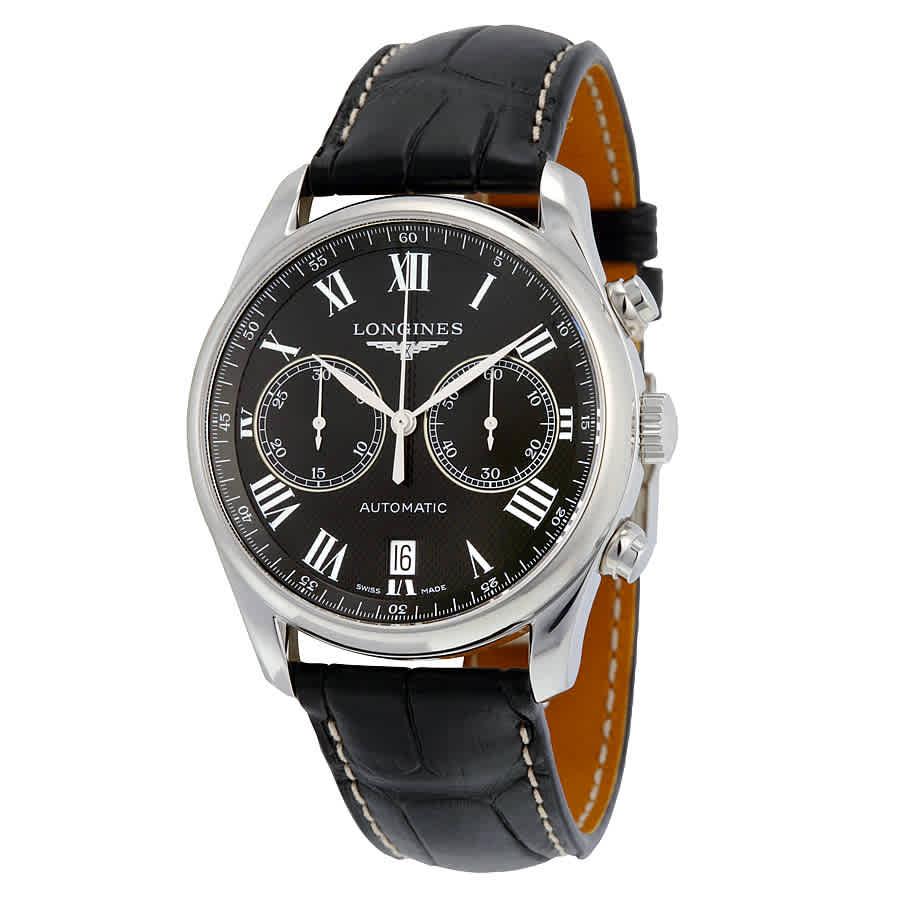 Longines Master Automatic Chronograph Black Dial Mens Watch L26294517商品第1张图片规格展示