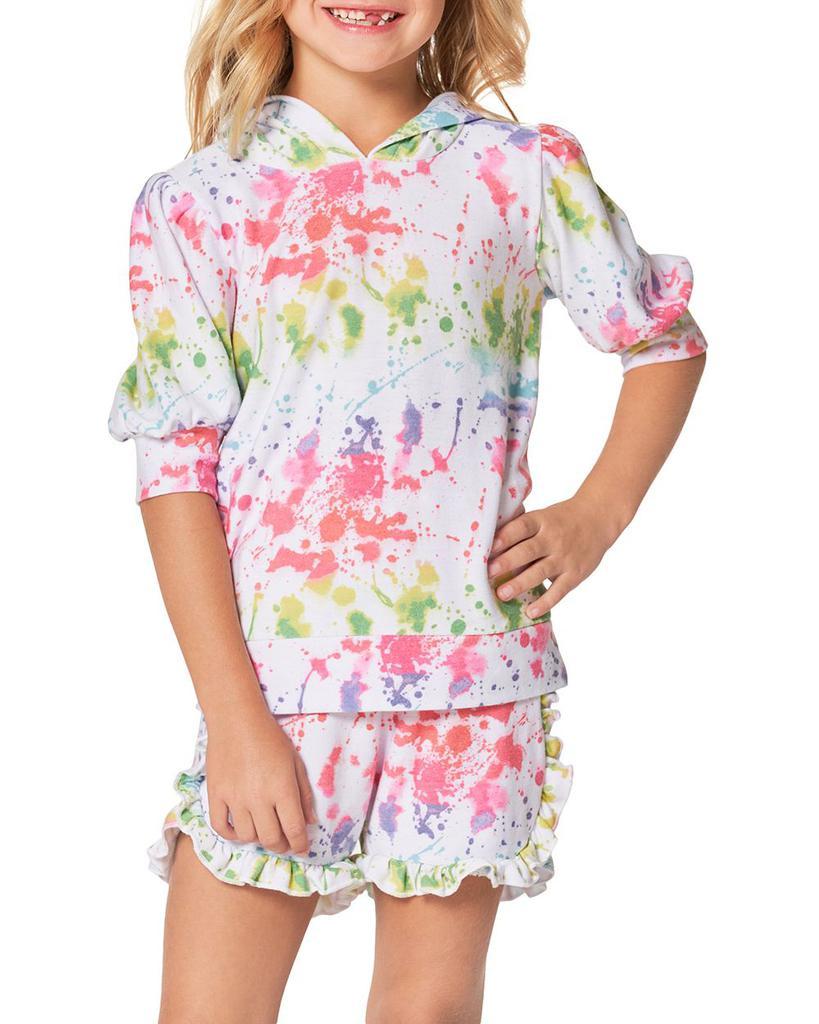 商品Chaser|Girls' 3/4 Puff Sleeve Pullover Hoodie - Little Kid,价格¥237,第1张图片