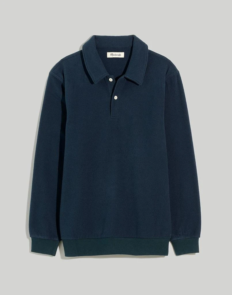 商品Madewell|(Re)sourced Fleece Polo Shirt,价格¥359,第4张图片详细描述