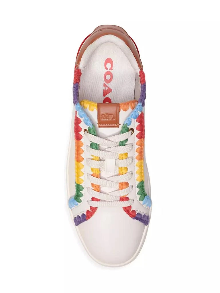 商品Coach|Pride Leather Low-Top Sneakers,价格¥850,第5张图片详细描述