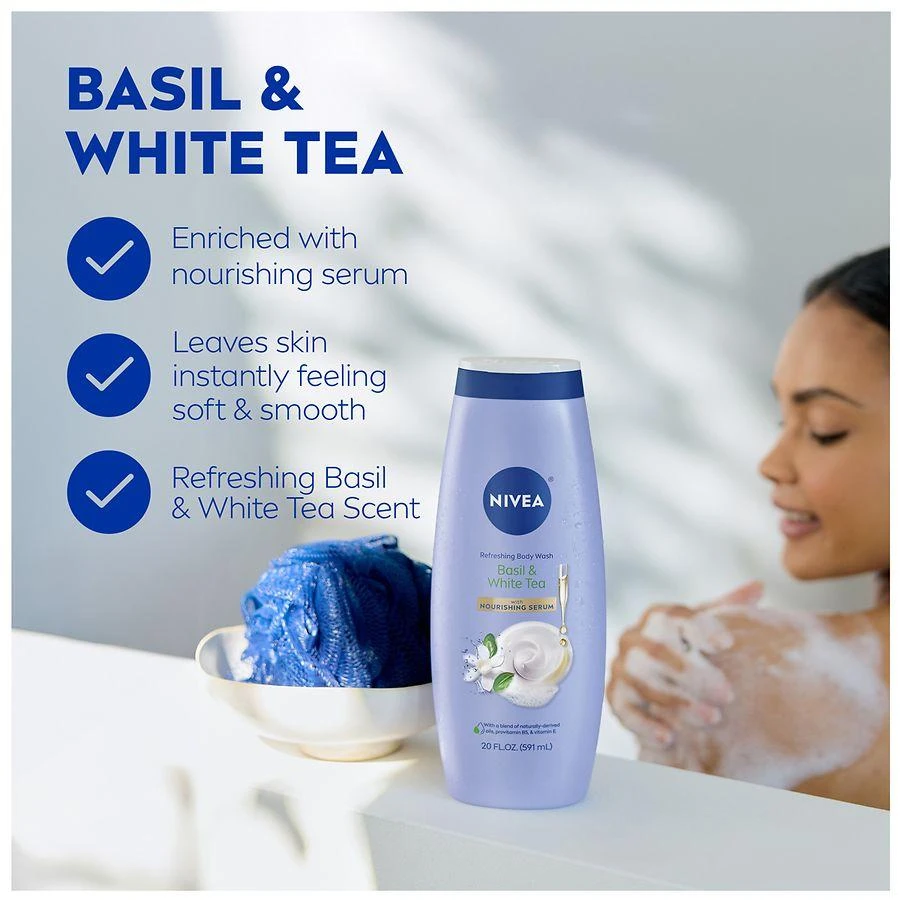 Refreshing Body Wash with Nourishing Serum Basil and White Tea 商品