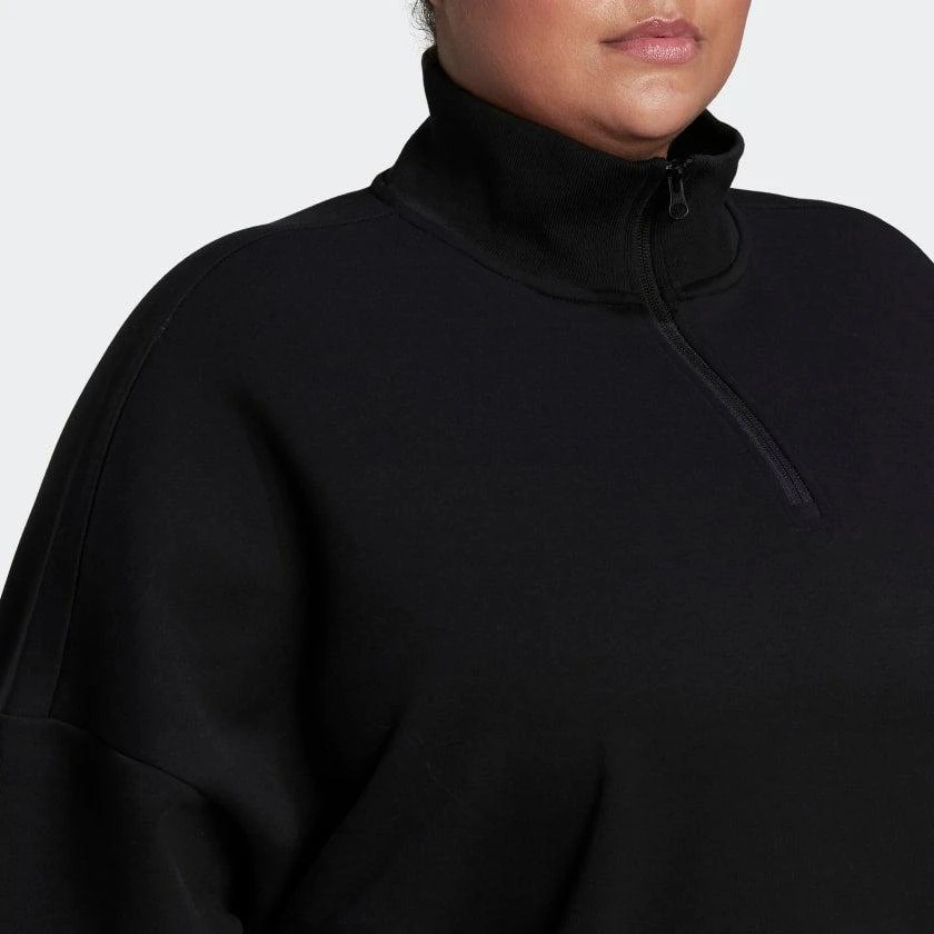 Women's adidas  Sportswear Future Icons Quarter-Zip Sweatshirt (Plus Size) 商品