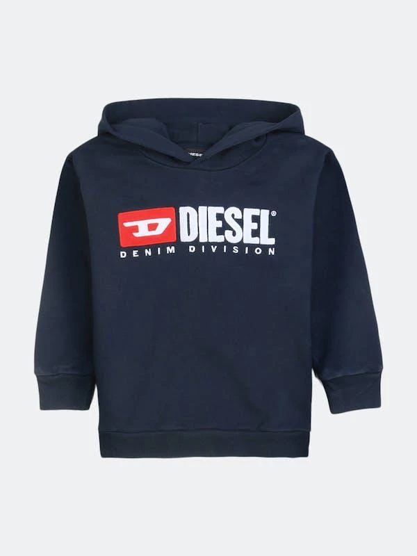 商品Diesel|Navy Logo Hooded Sweatshirt,价格¥524,第1张图片