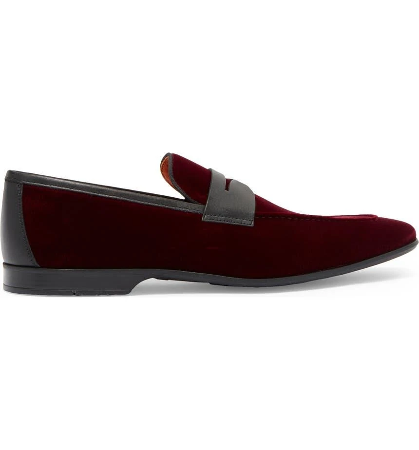 商品Magnanni|Vale Velvet Penny Loafer,价格¥1617,第3张图片详细描述