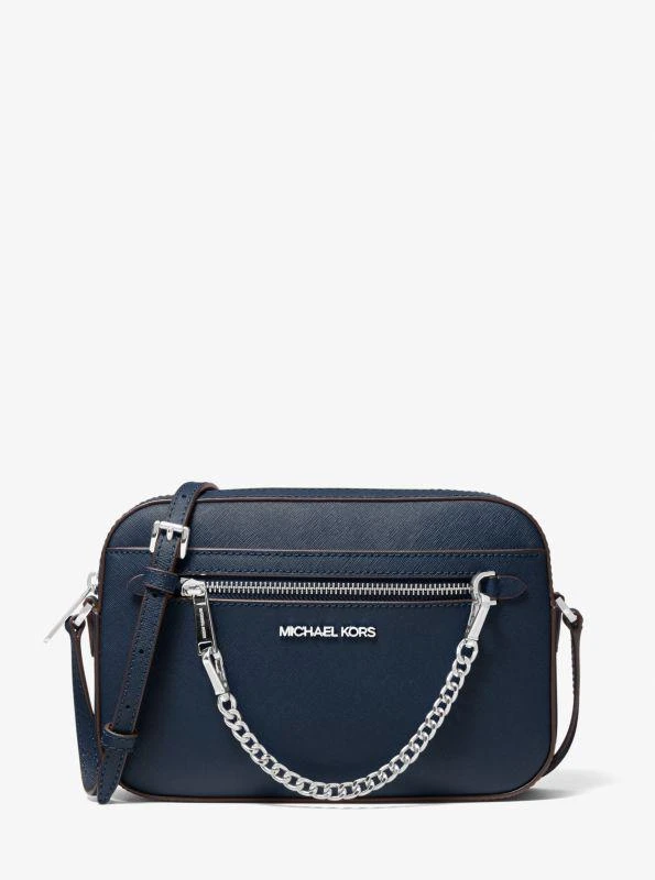 商品Michael Kors|Jet Set Large Saffiano Leather Crossbody Bag,价格¥521,第1张图片