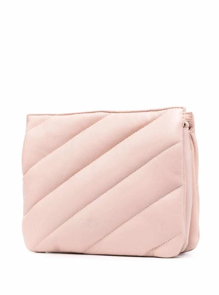 商品PINKO|Pinko Woman's Love Pink Quilted Leather Crossbody Bag,价格¥1596,第2张图片详细描述