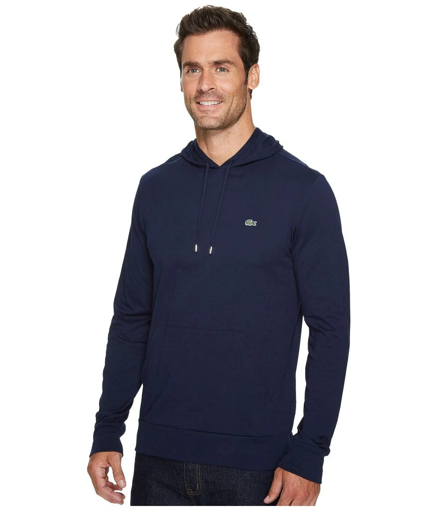 商品Lacoste|法国鳄鱼  男士针织T恤 连帽衫 100%纯棉 长袖T恤,价格¥575,第2张图片详细描述