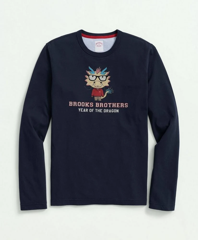 商品Brooks Brothers|Men's Cotton Lunar New Year Graphic T-Shirt,价格¥382,第1张图片