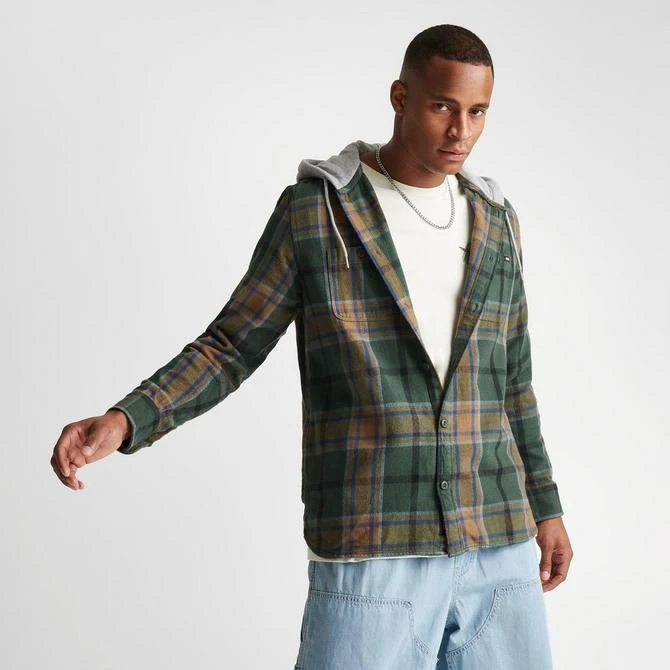 商品Vans|Vans Lopes Long-Sleeve Hooded Flannel Shirt,价格¥222,第3张图片详细描述